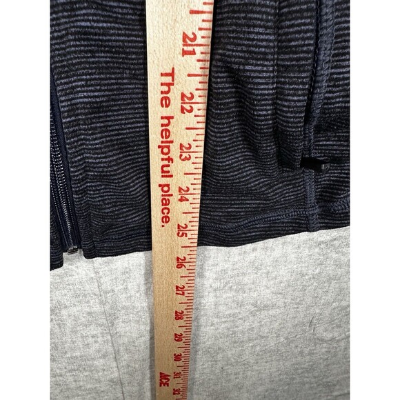 Old Navy Blue Striped Full Zip Jacket Women’s Size Small Fitted - Picture 4 of 5